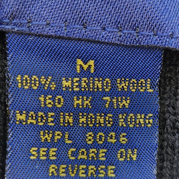 Charter Club Sweater Womens Medium Black 100% Merino Wool Vintage Pullover Tunic - Picture 4 of 10